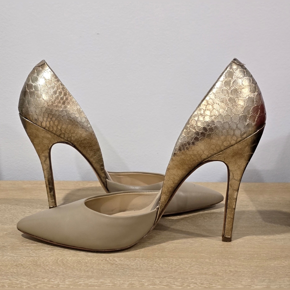 (354) CHARLY AMAR Maldive D'Orsay Heels, Size 8.5